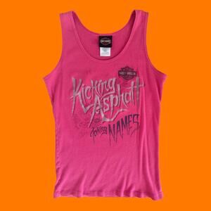 00's vintage daytona beach Harley Davidson 100% cotton biker y2k tank top LARGE